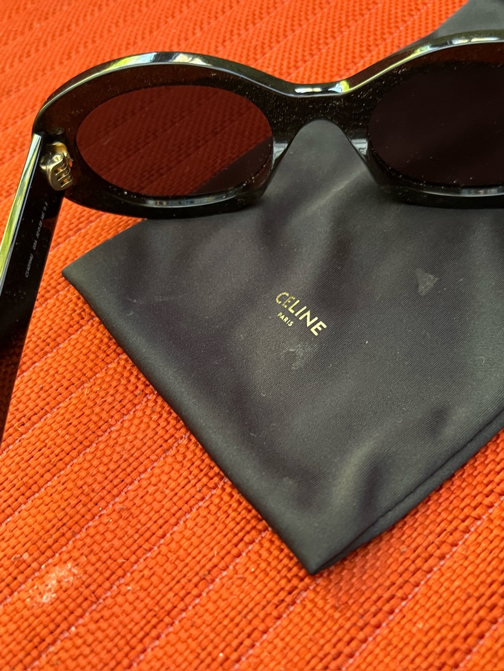 NEW AUTHENTIC CELINE Triomphe 52mm Oval Sunglasses - Picture 9 of 12